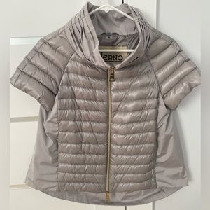 Herno light weight padded cap sleeve jacket